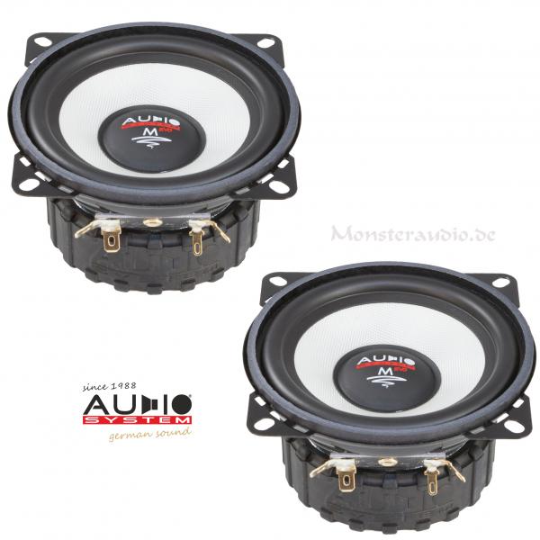 Audio System MS-100 EVO 10cm Tieftöner Kicker Lautsprecher 100mm 200 Watt MS100